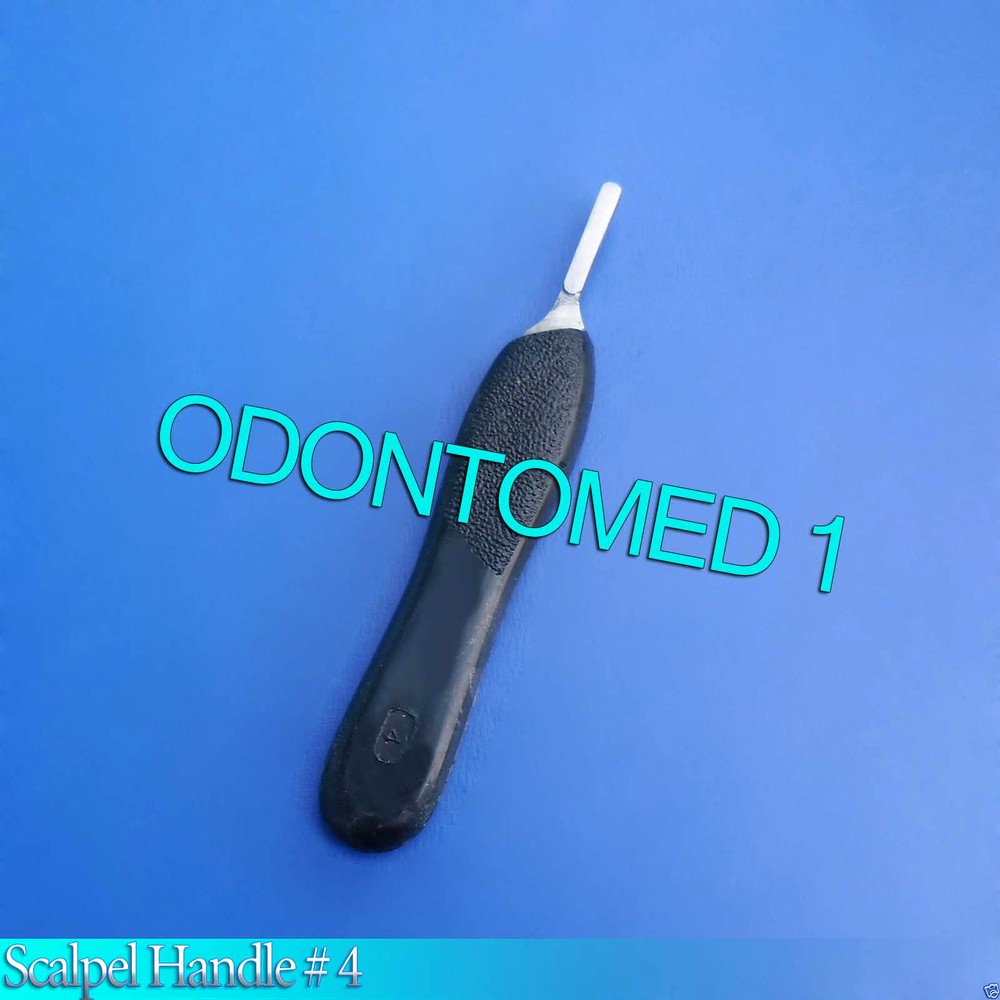 3 Scalpel Handle #4 with Black Color Plastic Grip Surgical Instruments