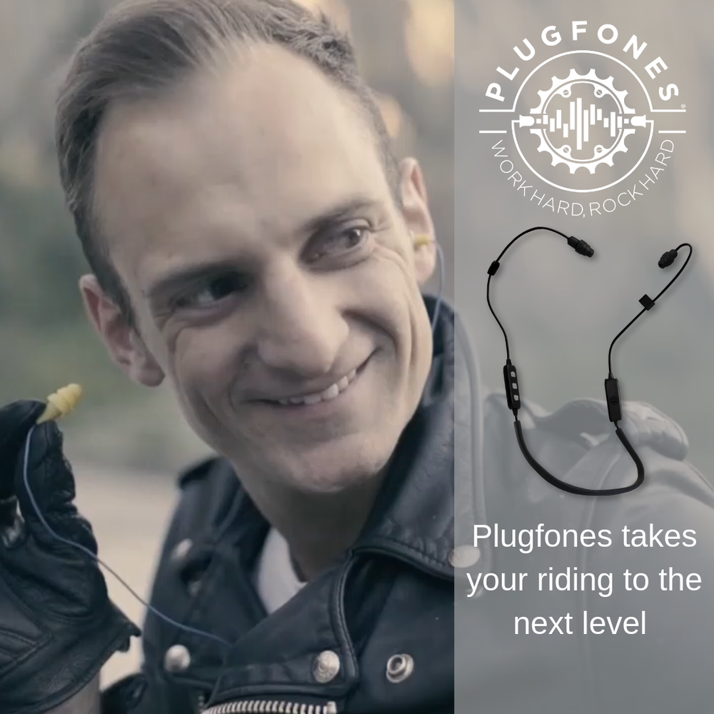 Plugfones Liberate 2.0 Wireless Bluetooth Earplug, Earbuds for Motorcycle Riders