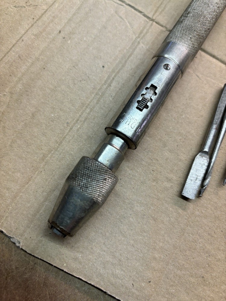 Vintage Foreign Ratchet Driver Tool With Bits