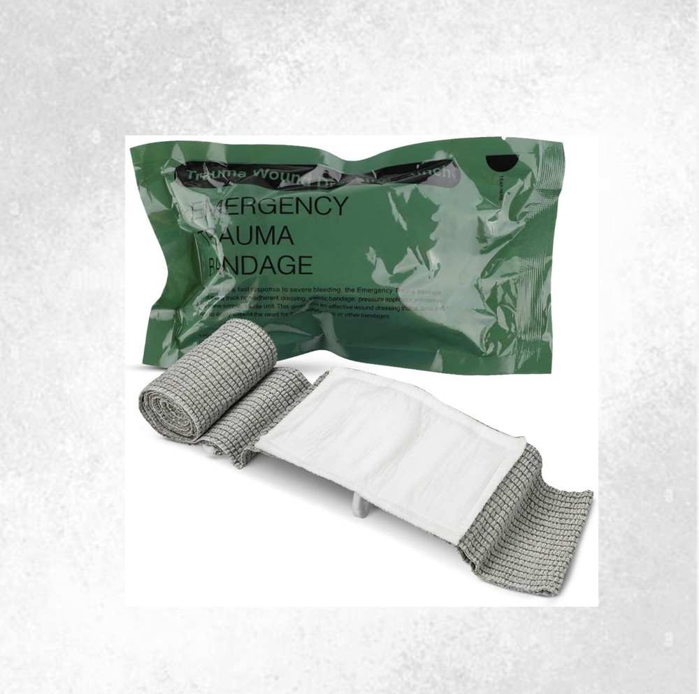 6" Compression Bandage Emergency Trauma Wound Dressing Military Type