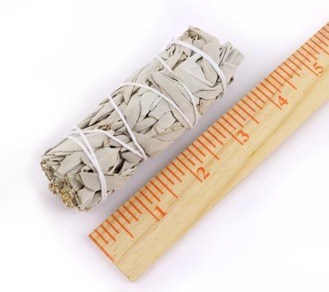 4-Pack White Sage Smudge Sticks Incense 4 inch Bundle All Natural