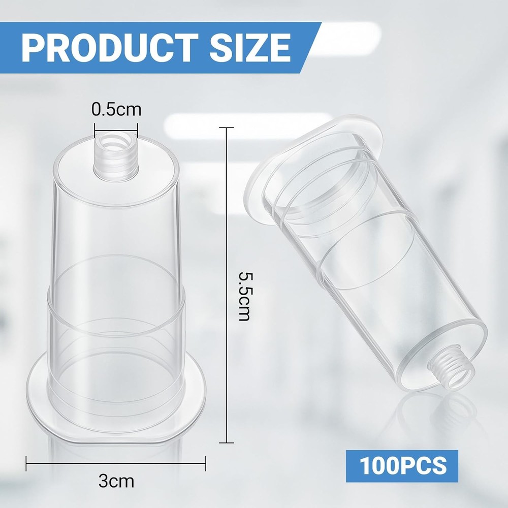 Replace Transparent Connector Multi Sample For Needle Accessories Fit 50/100PCS