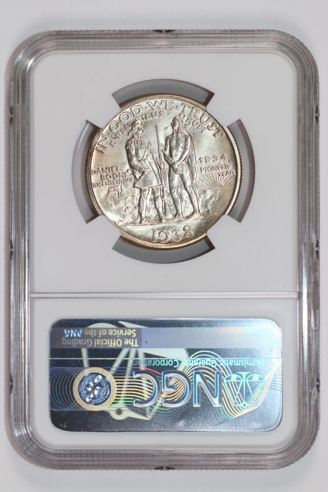 1938-D BOONE COMMEMORATIVE HALF DOLLAR NGC MS66
