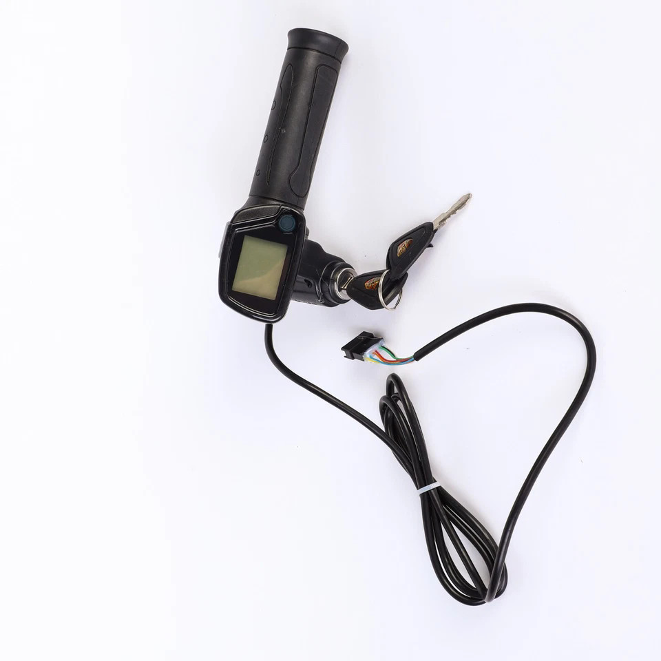 36V 48V electric scooter throttle handle with keylock power indicator light