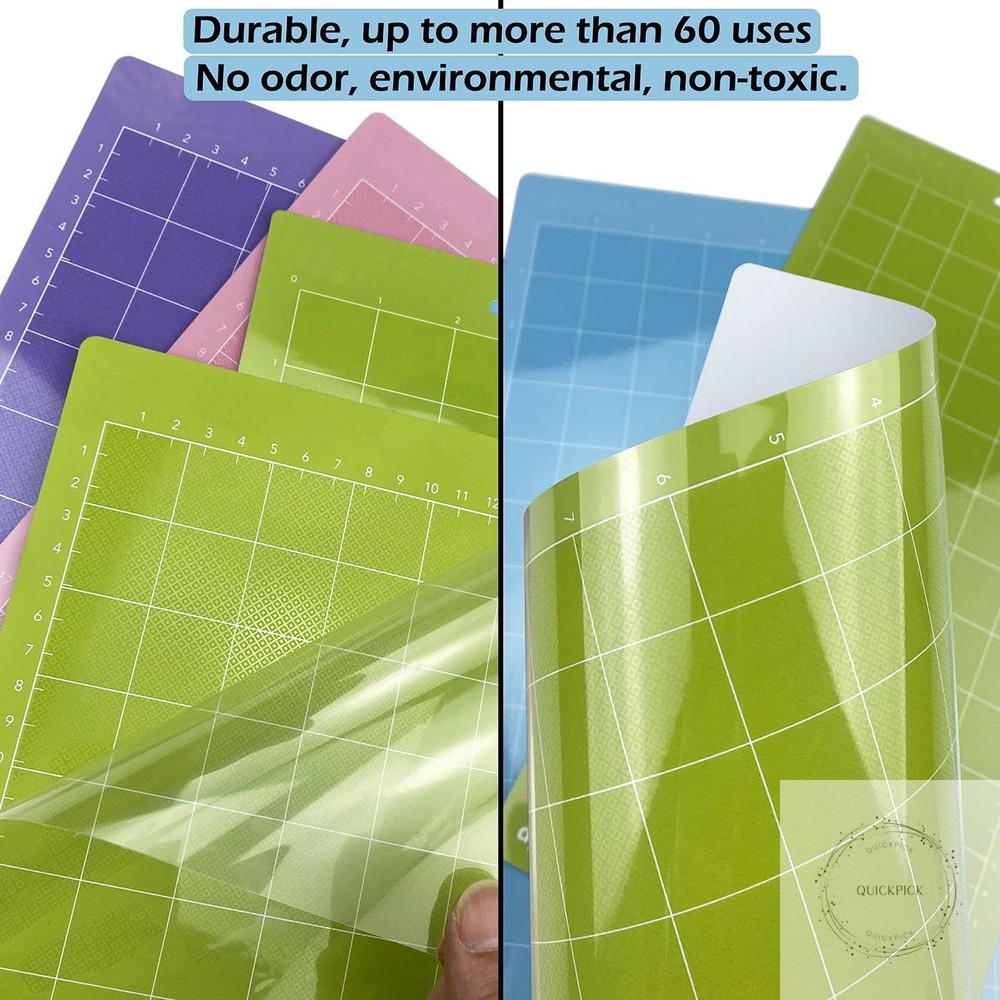 Standard Grip Adhesive Cutting Mat 6 x 12 Inch For Expression Machine - 3 Pack