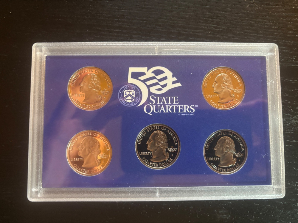1999 U.S. State Quarters Proof Set in Original Packaging