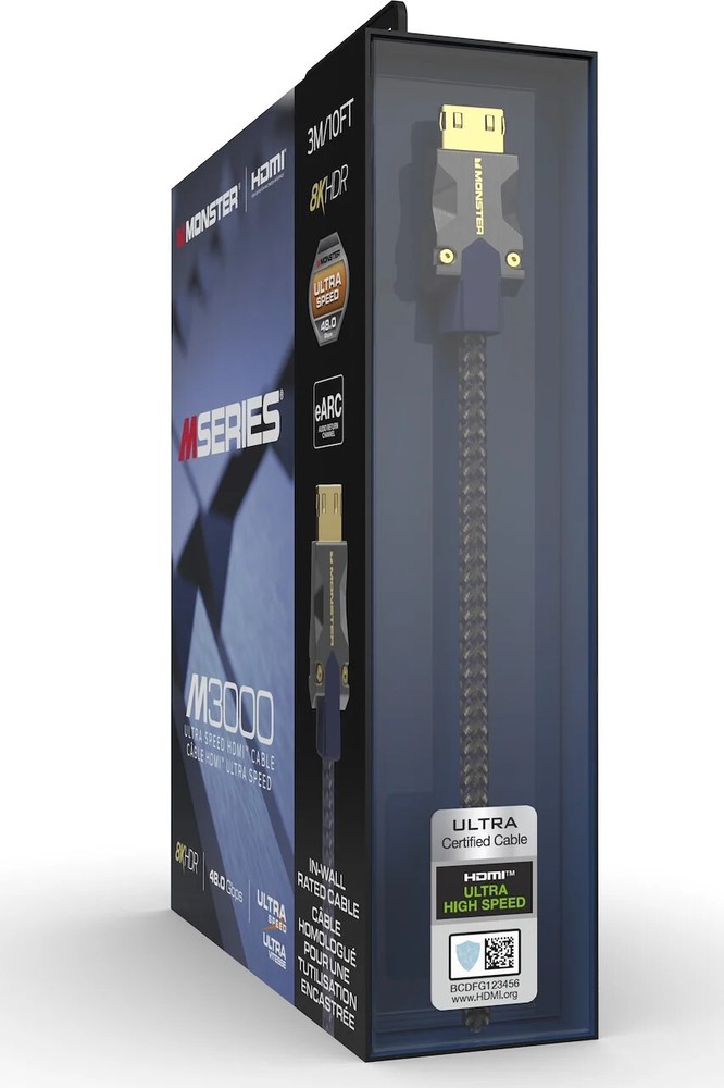 Monster VMM10008 M3000 HDMI 2.1 Cable. 3 Meter