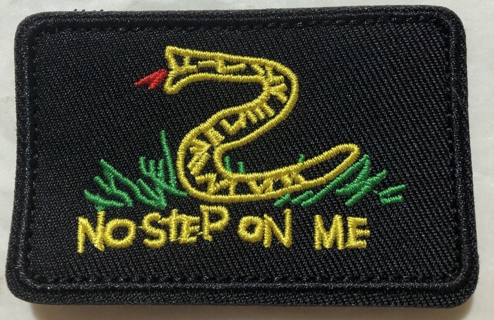 No Step On Me Patch Tactical Morale Embroidered Hook & Loop Patch