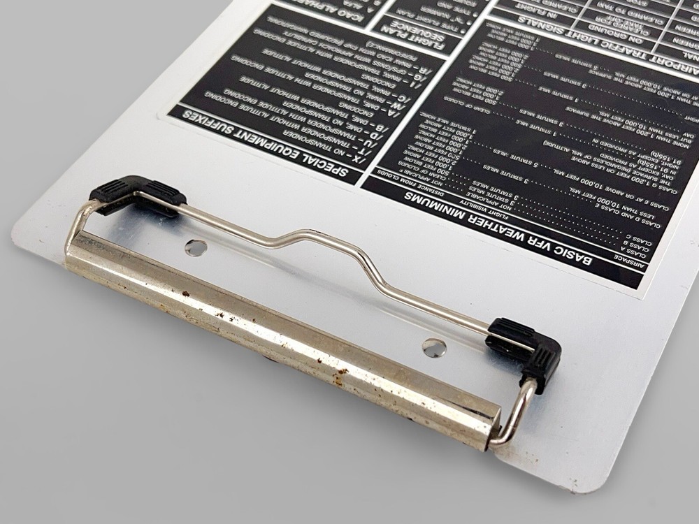 Metal VFR Pilot’s Flight Reference Clipboard Kneeboard Clipboard