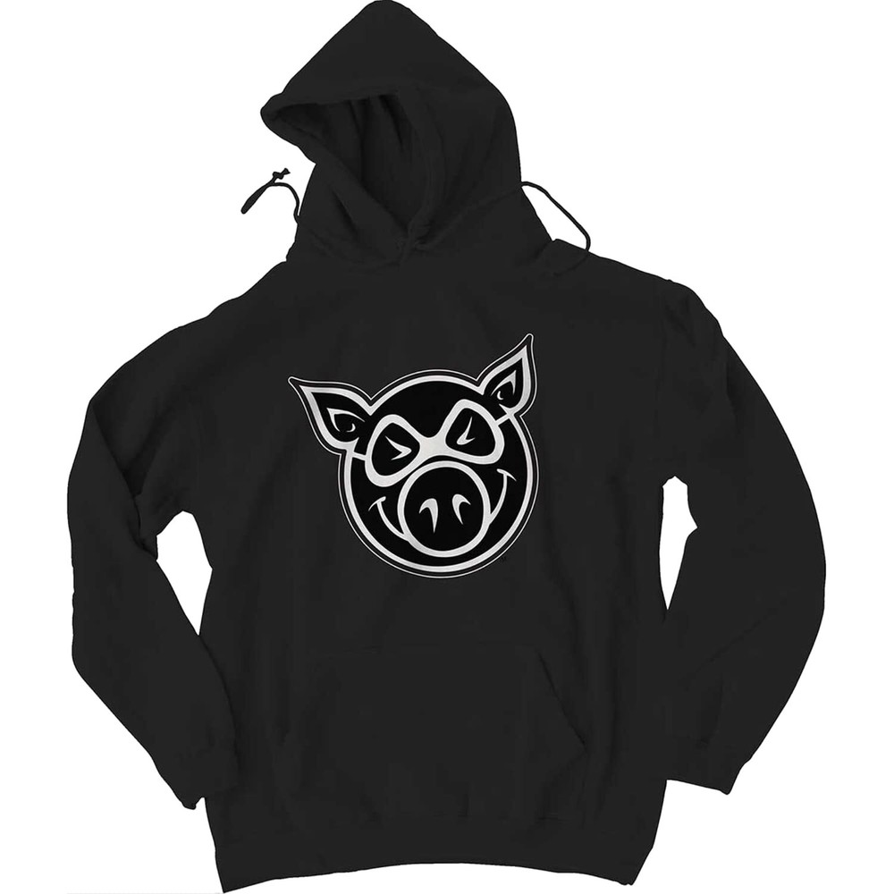 Pig Head Hooded Sweatshirt - SMALL Black