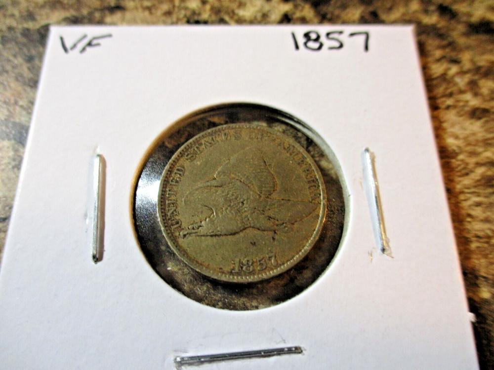 1857 FLYING EAGLE CENT VERY FINE    AB1