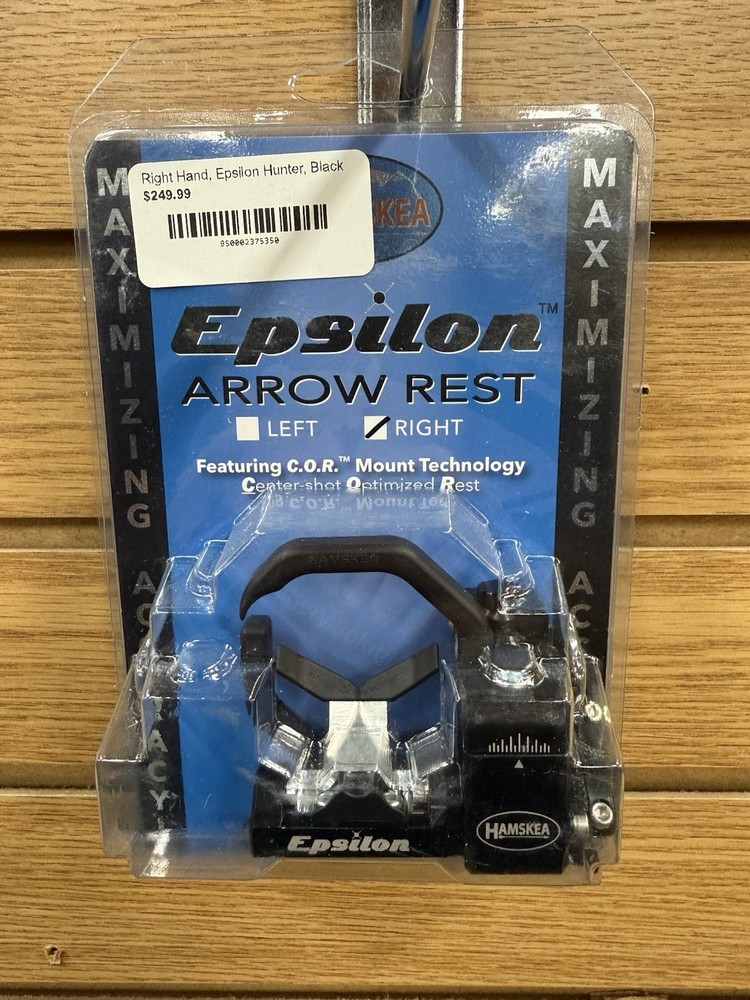 HAMSKEA Epsilon Arrow Rest with Universal Bracket - Black