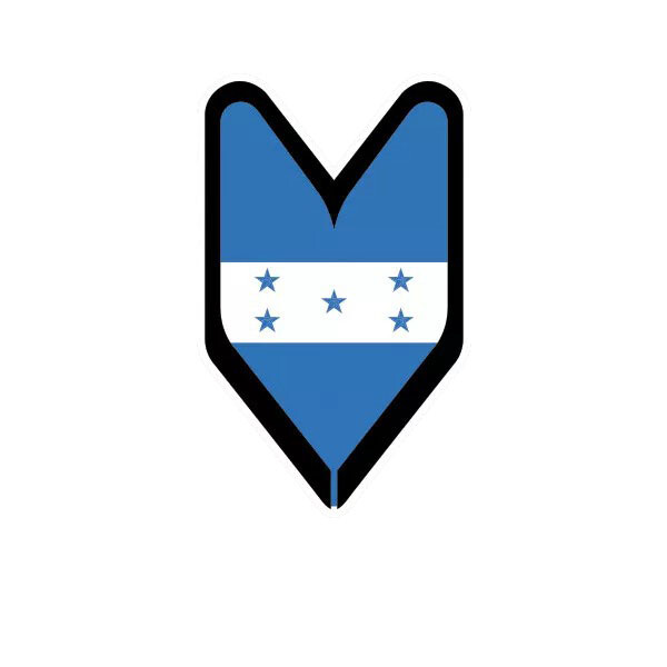 Honduran Driver Badge Sticker Decal