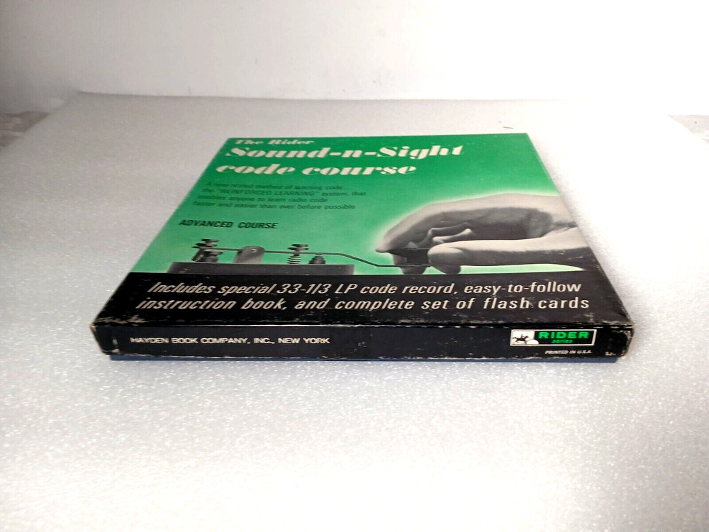Rider Sight-N-Sound Radio Code Course And Advanced Course 1959