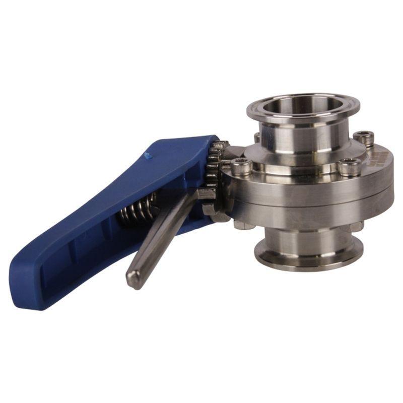 Butterfly Valve | Tri Clamp 1.5 (1 1/2) inch Trigger Handle/EPDM (5 Pack)