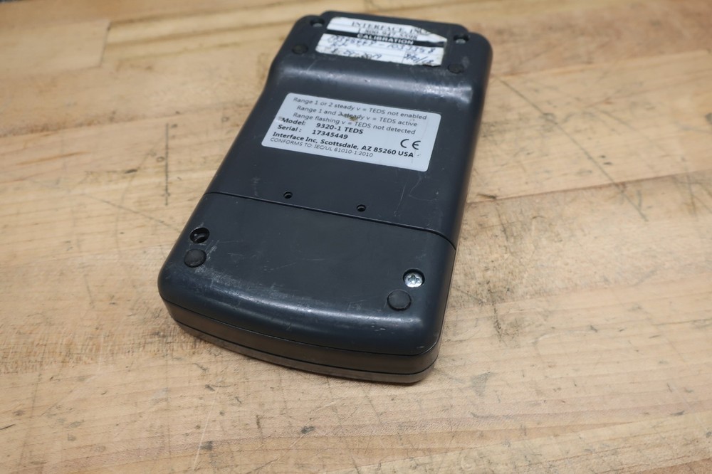 Interface 9320-1 TEDS Handheld Transducer Digital Indicator Load Cell