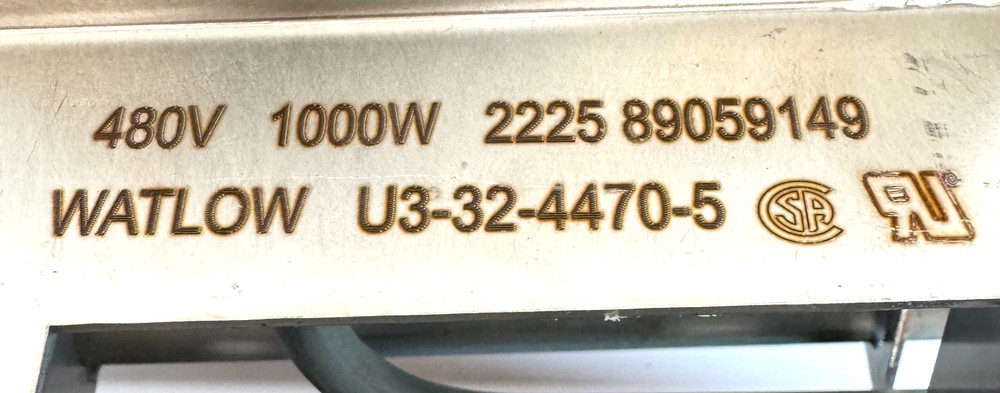 Watlow U3-32-4470-5 Tubular Immersion Heating Element 480V 1000W 2225 89059149