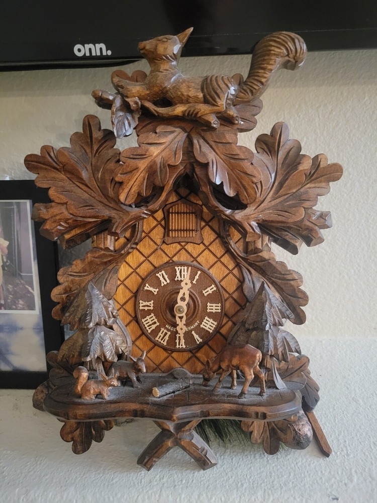 Hand Carved German Cuckoo Clock