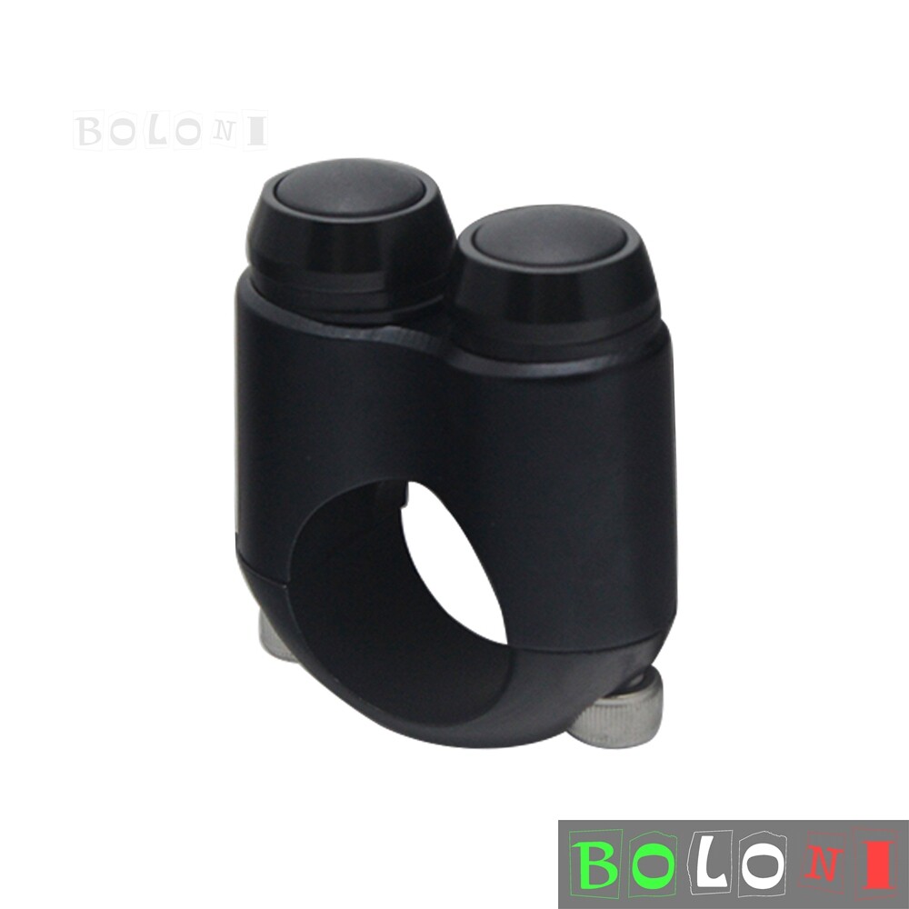 Black 2 Button Motorcycle Hand Control Momentary Switch For 7/8" Bars M-switch