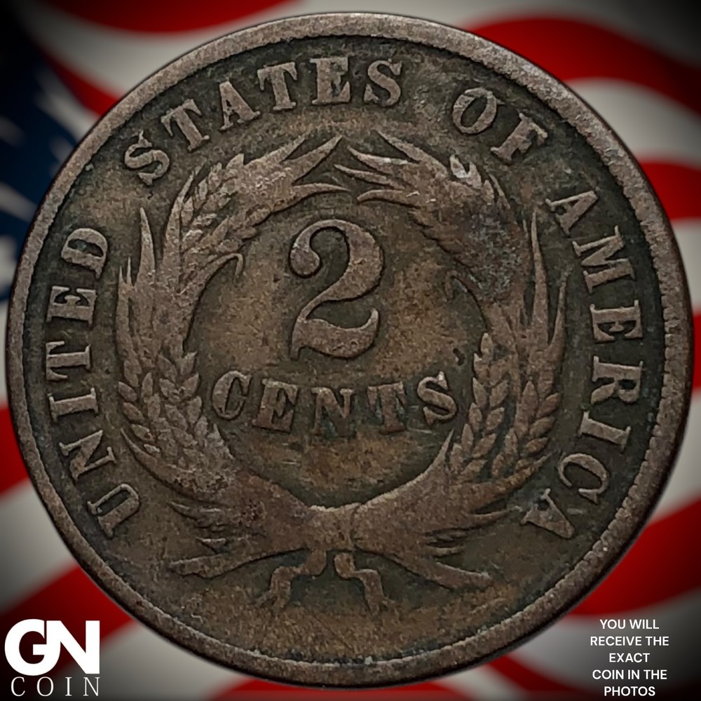 1869 2 Cent Piece Z5537