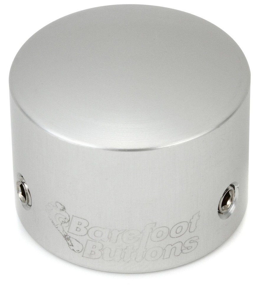 Barefoot Buttons V2 Tallboy Footswitch Cap - Silver (5-pack) Bundle