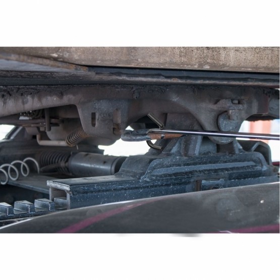 Chrome 36" Long Fifth Wheel Pin Puller, S-Hook (Each)