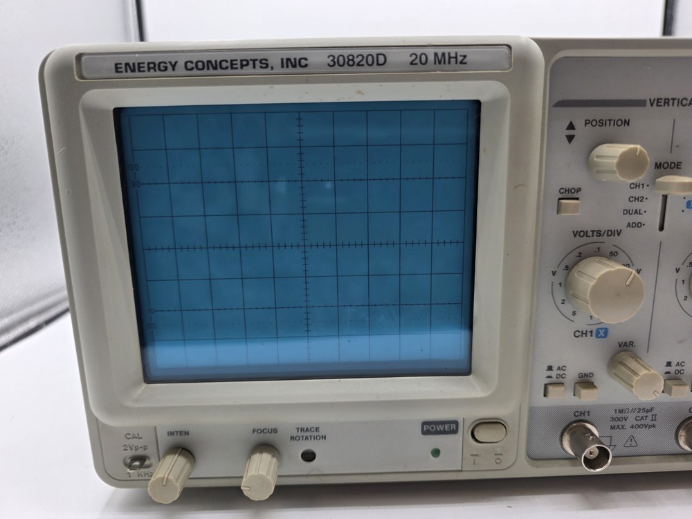Energy Concepts 20MHz Oscilloscope 30820D (READ DESCRIPTION)