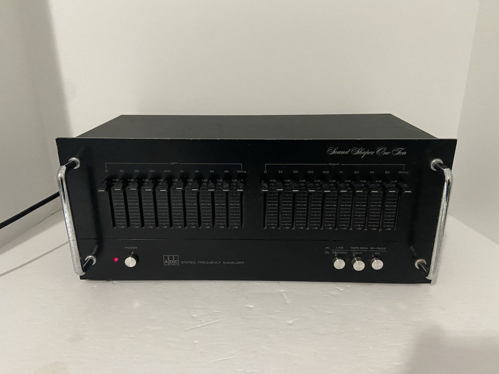 ADC Sound Shaper One Ten Stereo Frequency Equalizer Black Powers On Untested