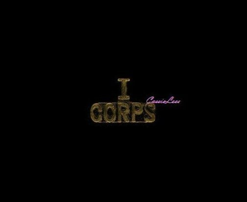 I Corps + a custom promo pin