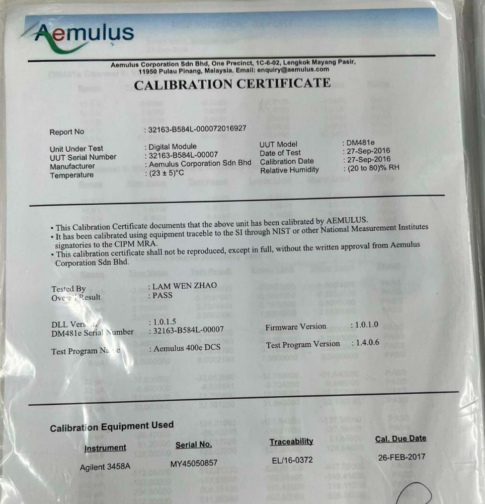 Aemulus Amoeba AMB7600 RF Front End Device Tester *used working