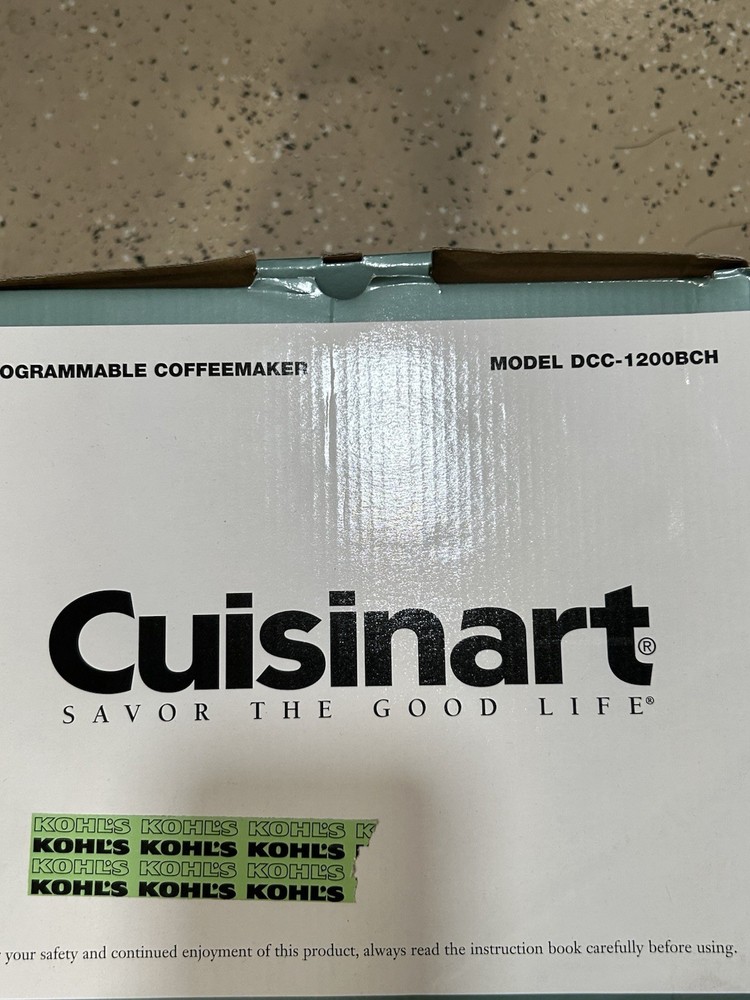 cuisinart coffee maker Model DCC-1200BCH