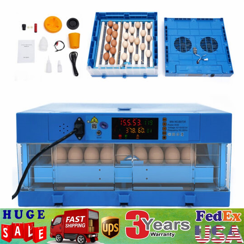 48 Eggs Incubator Automatic Digital Chicken Egg Hatcher Temperature Control