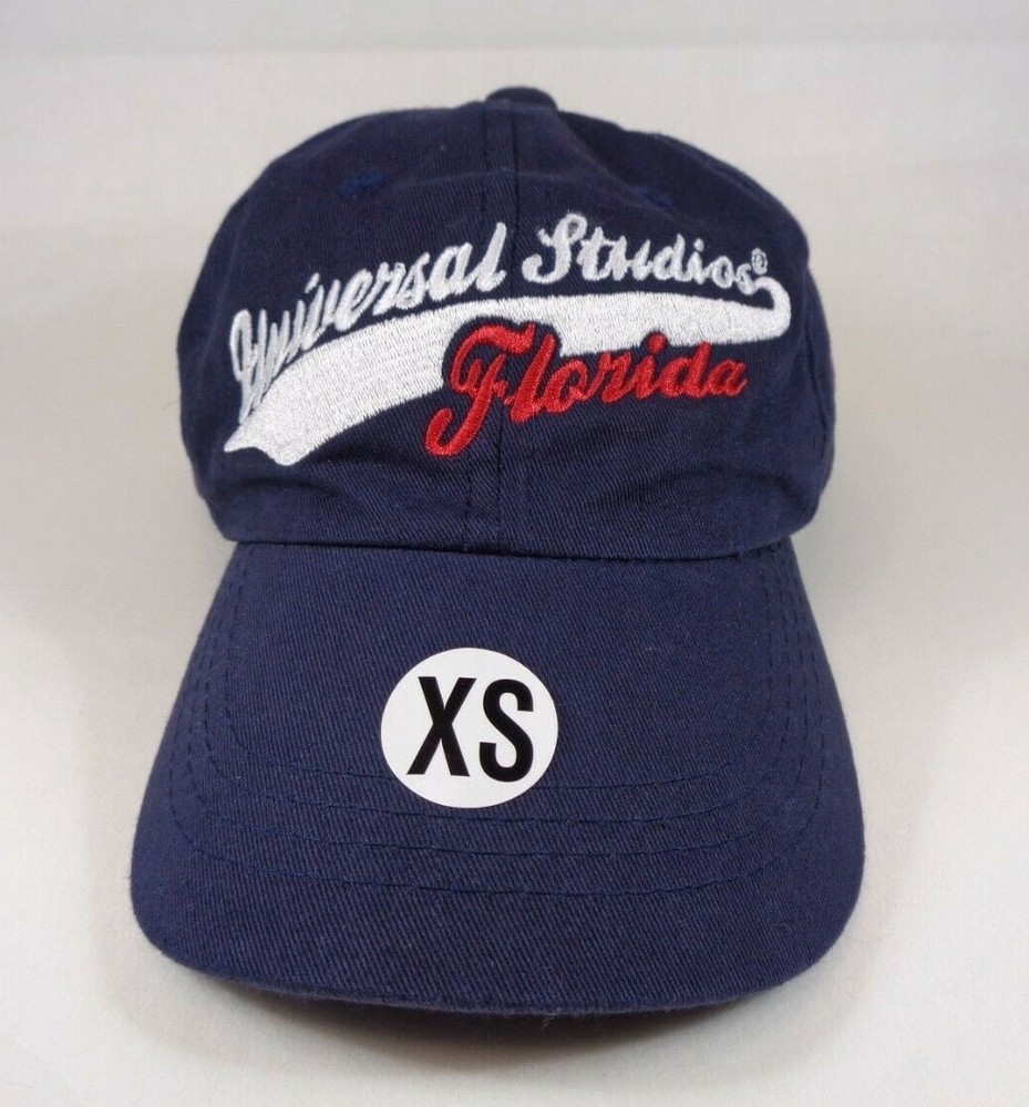 UNIVERSAL STUDIOS Florida BASEBALL CAP / Blue Red White / Adjustable Back / XS