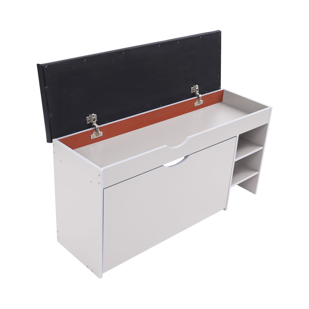 Shoe Organizer for Entryway Rectangle Shoe Storage Stool Shoe Stool for Entryway
