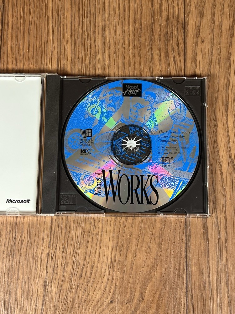 Microsoft Home Microsoft Works 1993 CD-ROM Windows