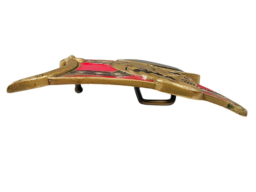 Tanside Ltd Solid Brass Flag Belt Buckle