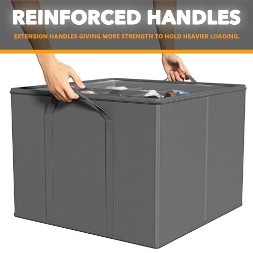 Shoe Organizer for Closet, 2 Pack Foldable Shoe Storage Containers Grey