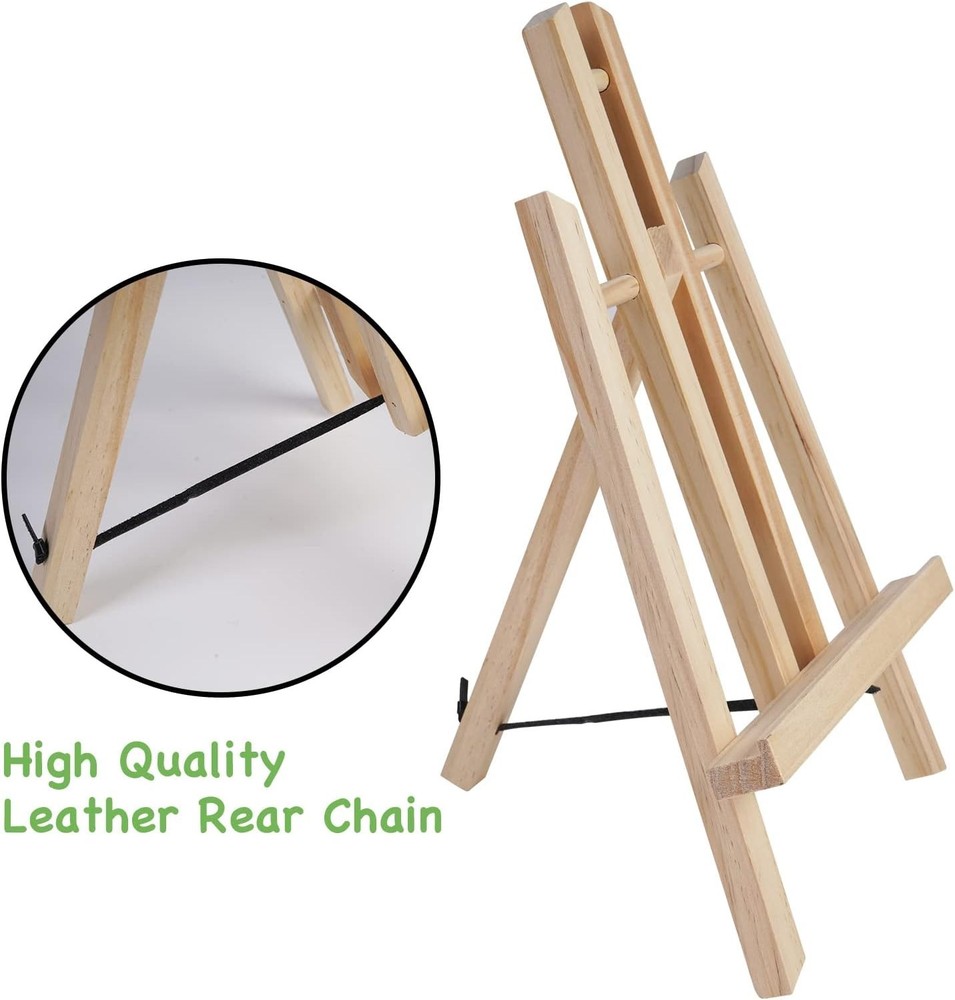 11.8" Pine Desk Easel for Art Display, 12 Pack