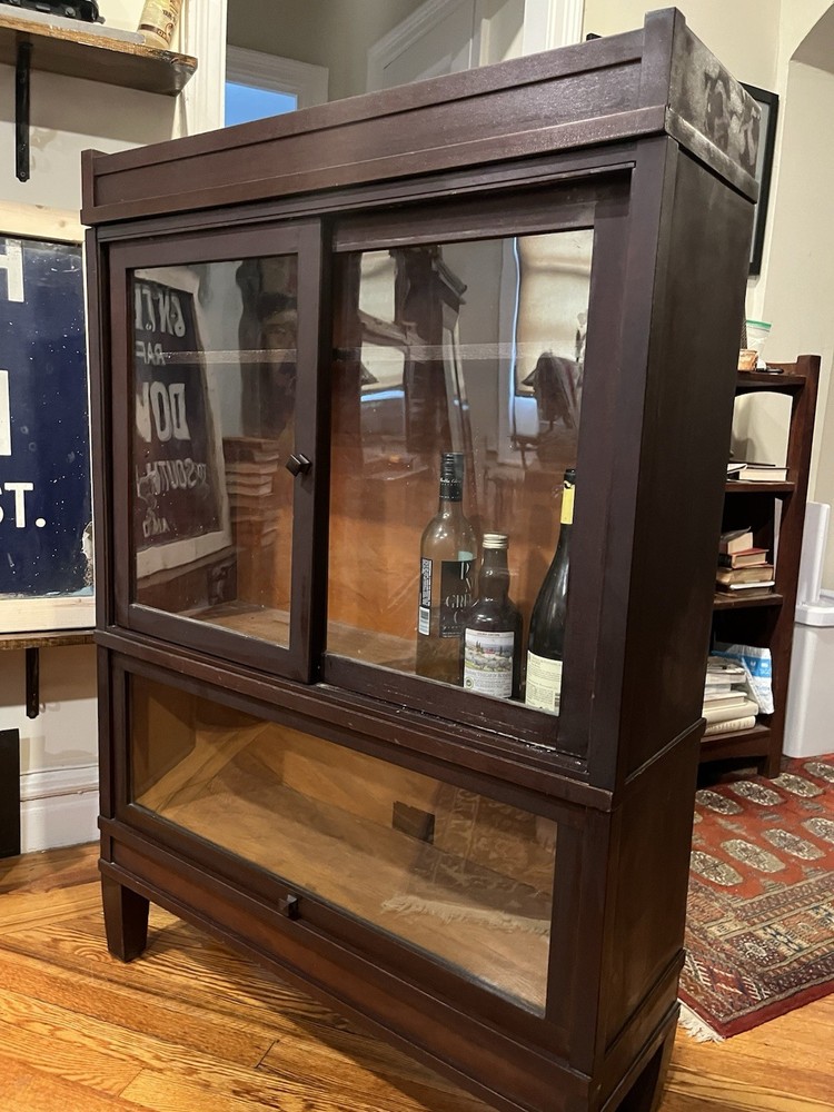 Beautiful Stacking Barrister Bookcase Sliding Horizontal Door.