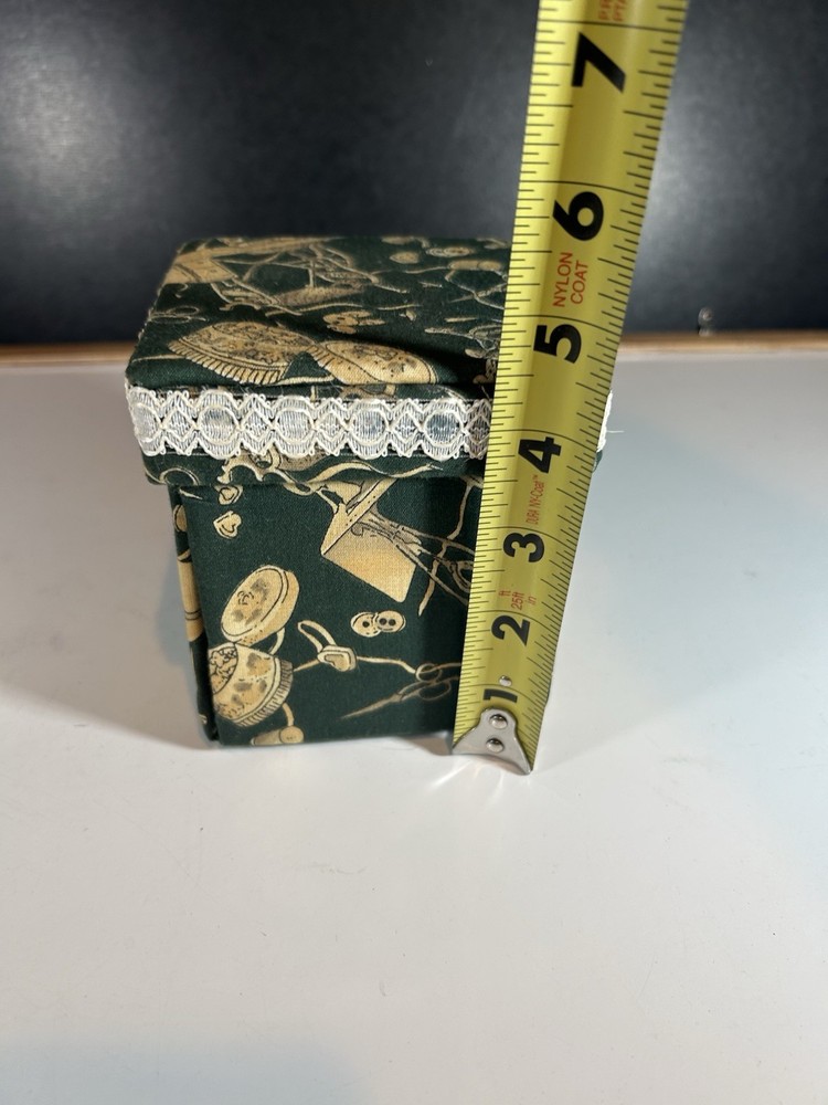 Vintage Hand Crafted “Exploding” Sewing Box With Thimble
