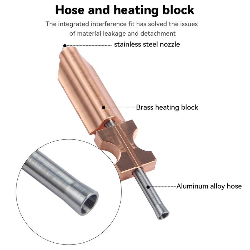 Replacement 3D Printer Nozzle with Heat Sink for Flashforge AD5X 3D Printer