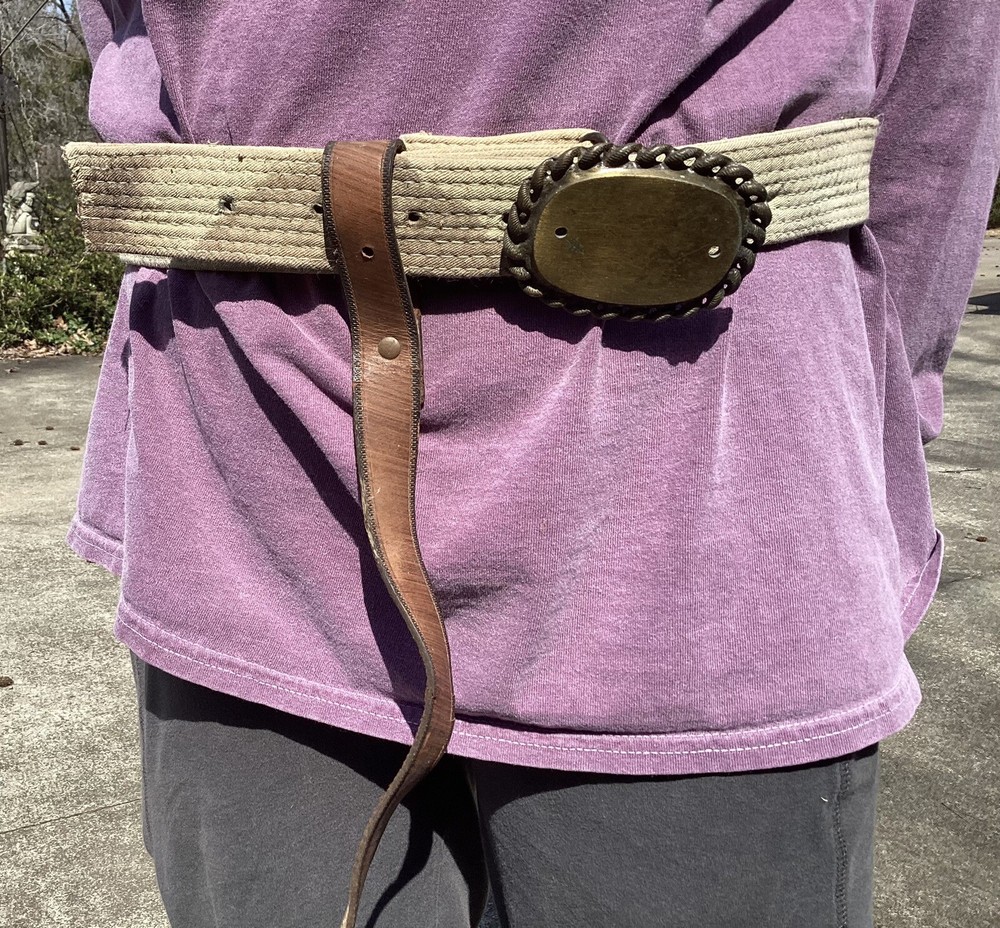 Vintage Brass Buckle Web Tool Bridle