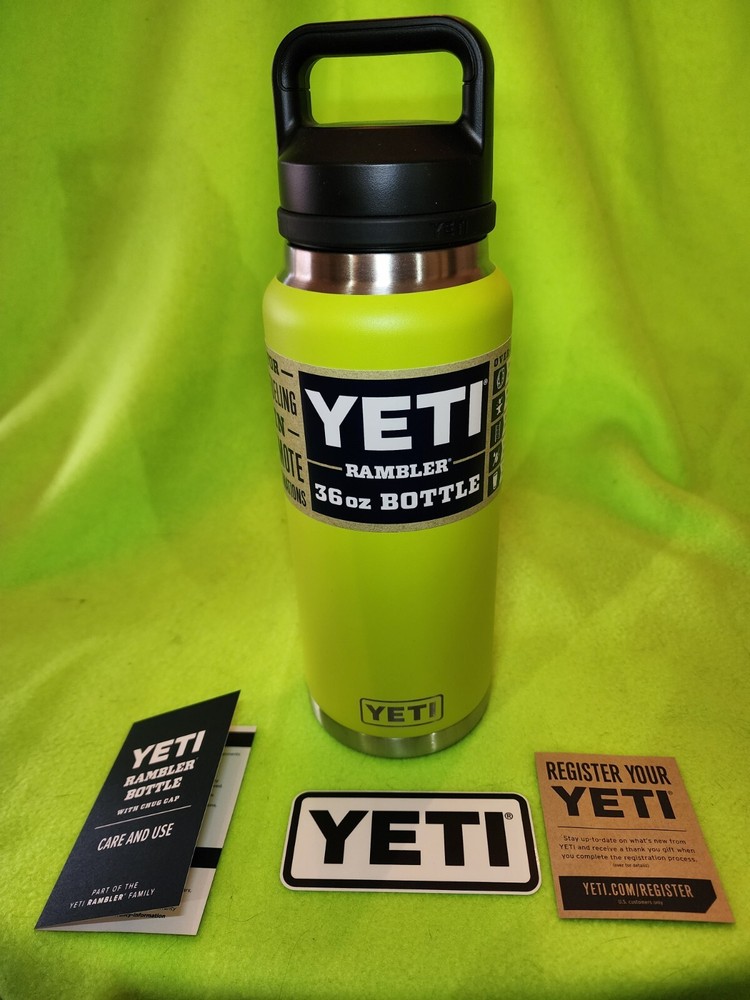 Yeti Rambler 36 oz Chartreuse Bottle