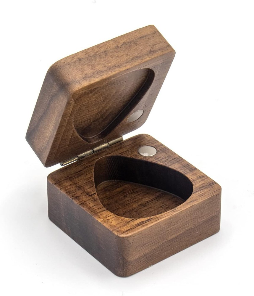 Wooden Guitar Pick Case, Personalized Holder, Picks Case...