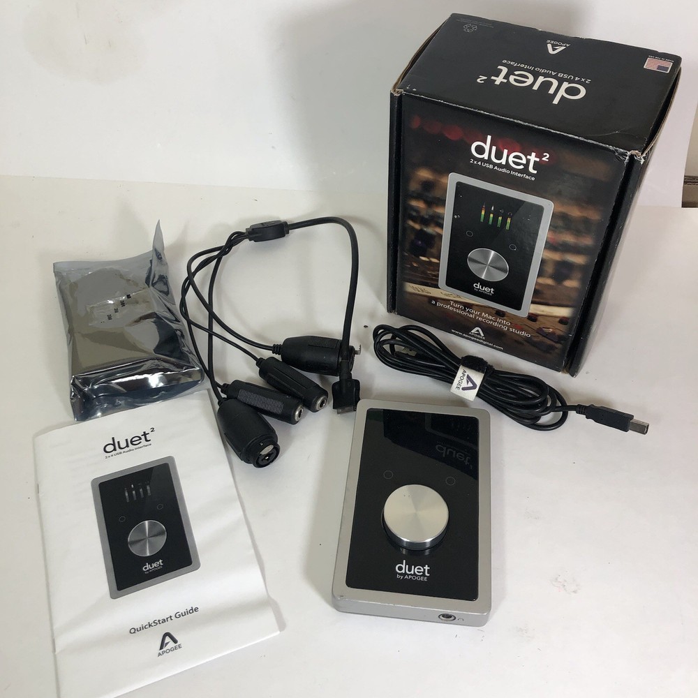 Apogee Duet 2 USB 2 x 4 Audio Interface Mac Remote Record Logic ProTools Studio