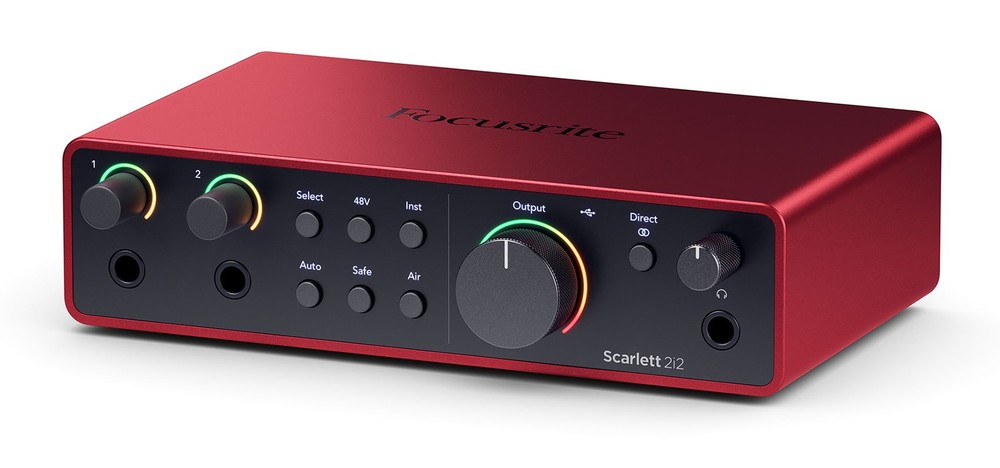 Focusrite Scarlett 2i2 Studio 4th Gen Recording Interface+Headphones+Mic+Shield