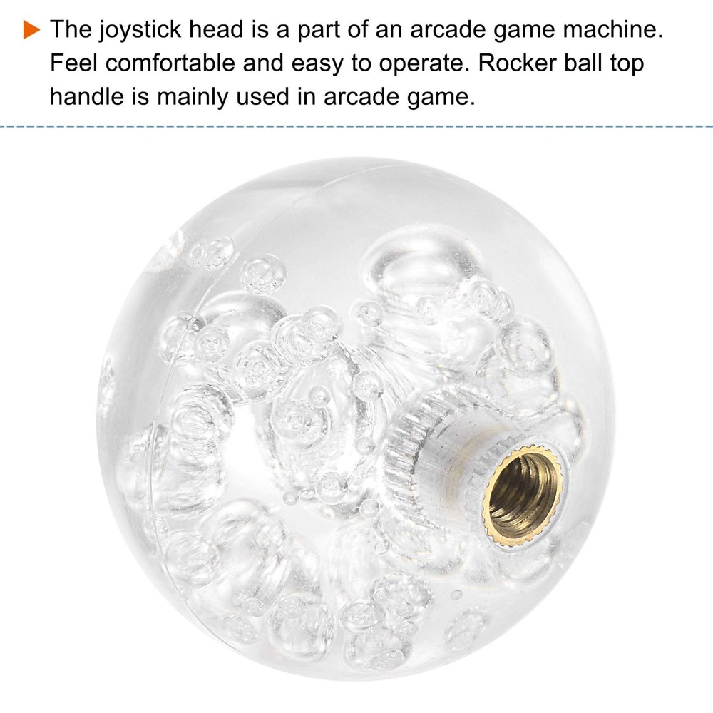 Top Handle Ball Head Joystick M6 Clear 2 Pack