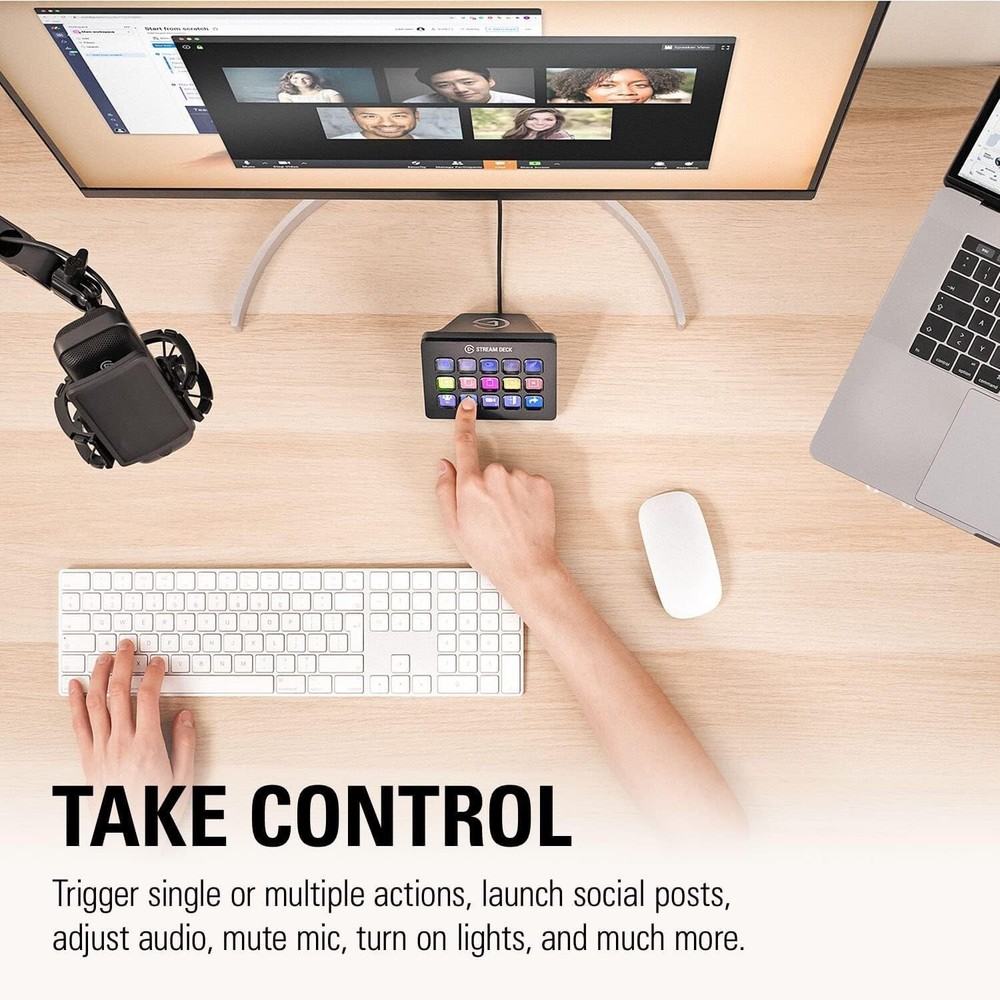 Stream Deck MK.2 - One-Touch 15 Key Controller for Streamlined Content Creation