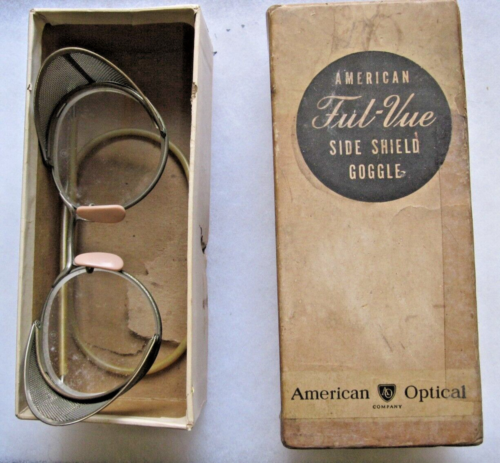 American Optical Side Shield Driving Goggles in Original Box
