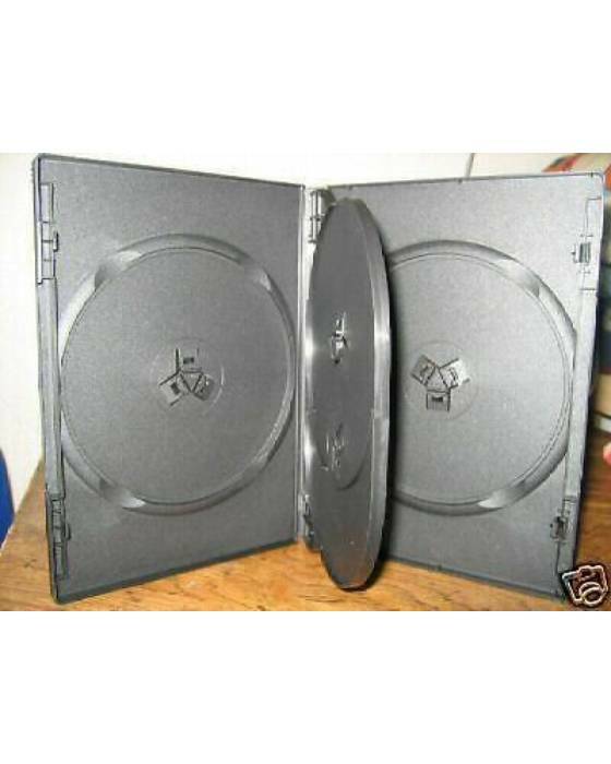 20 SLIM MULTI 4 QUAD BLACK DVD CASES PSD75